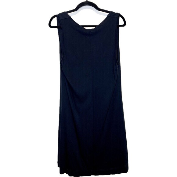 Lamade Liza‎ Draped Neck Black Lined Dress Medium USA Made 100% Recycled Paper - Picture 2 of 7
